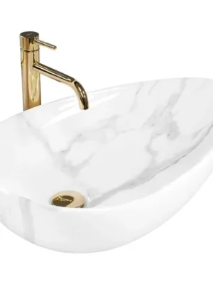 REA - Umyvadlo na desku Greta 65 Bianco Shiny REA-U6501 Cenový Hit