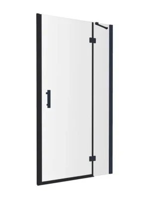 OMNIRES - MANHATTAN sprchové dveře pro boční stěnu, 80 cm černá mat / transparent /BLMTR/ ADC80X-ABLTR Bezpečná Platba