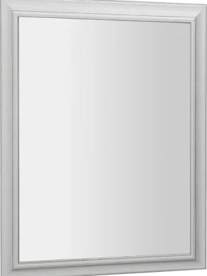 Značkový Sapho AMBIENTE zrcadlo v dřevěném rámu 720x920mm, starobílá NL705