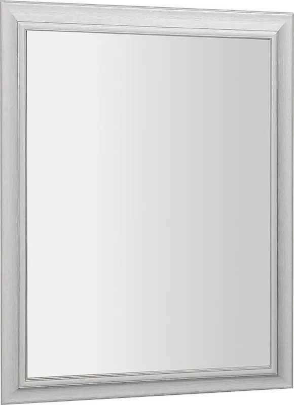 Značkový Sapho AMBIENTE zrcadlo v dřevěném rámu 720x920mm, starobílá NL705