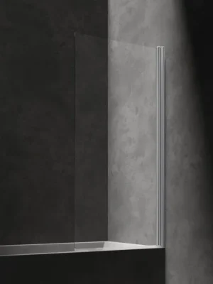 OMNIRES - KENTON Jednokřídlá vanová zástěna, 70 cm chrom / transparent /CRTR/ MP75CRTR Vrácení Zdarma