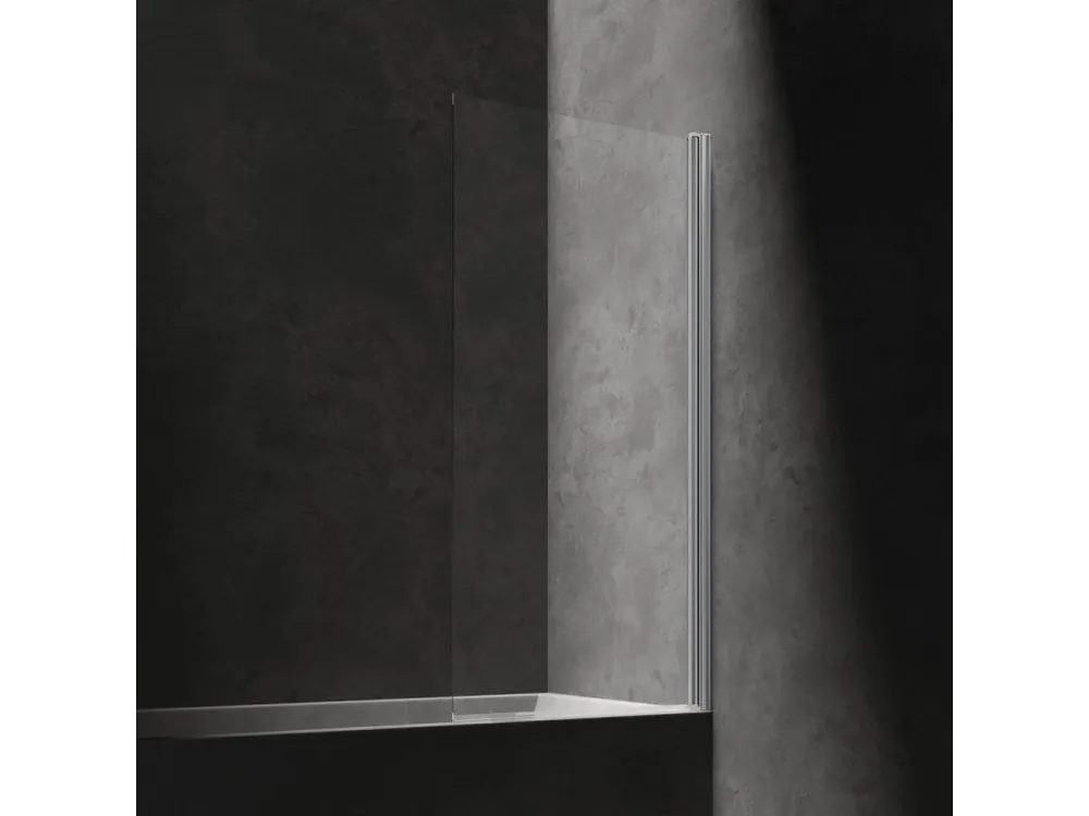 OMNIRES - KENTON Jednokřídlá vanová zástěna, 70 cm chrom / transparent /CRTR/ MP75CRTR Vrácení Zdarma