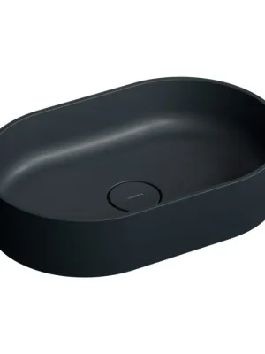OMNIRES - OVO M+ umyvadlo na desku, 55 x 36 cm black lava /BLV/ OVOUNBLV Koupit Online