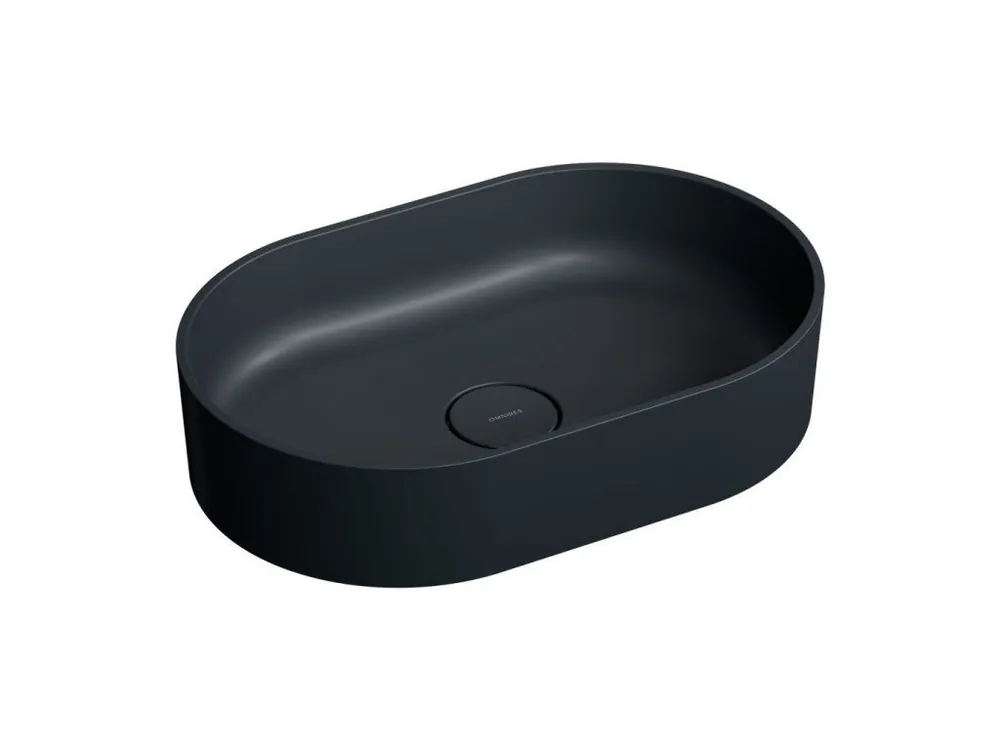 OMNIRES - OVO M+ umyvadlo na desku, 55 x 36 cm black lava /BLV/ OVOUNBLV Koupit Online
