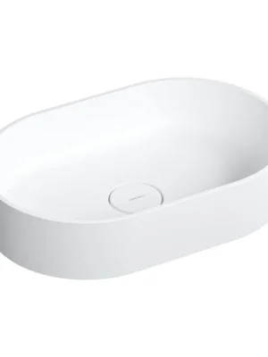 OMNIRES - OVO M+ umyvadlo na desku, 55 x 36 cm bílá mat /BM/ OVOUNBM Tovární Cena