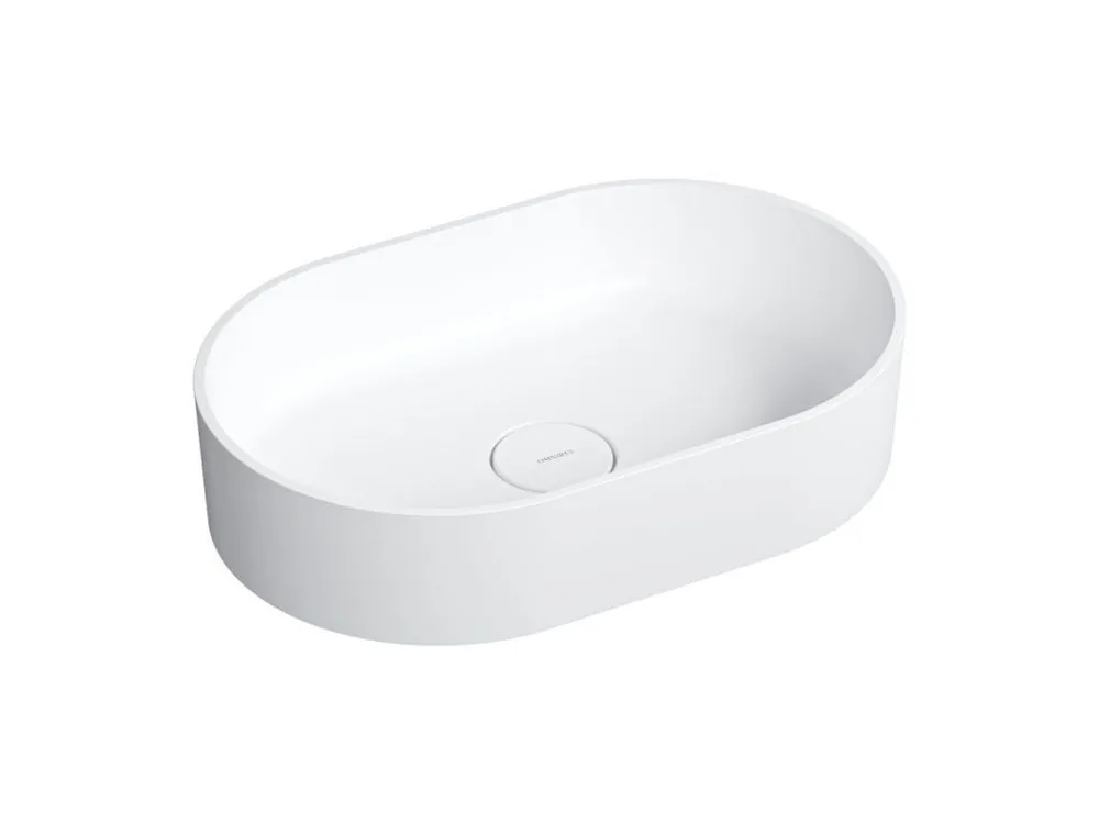 OMNIRES - OVO M+ umyvadlo na desku, 55 x 36 cm bílá mat /BM/ OVOUNBM Tovární Cena