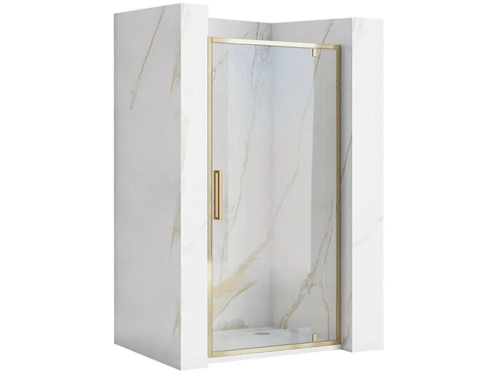 REA - Otevírací sprchové dveře Rapid Swing zlatá 100 REA-K5619 Ověřený