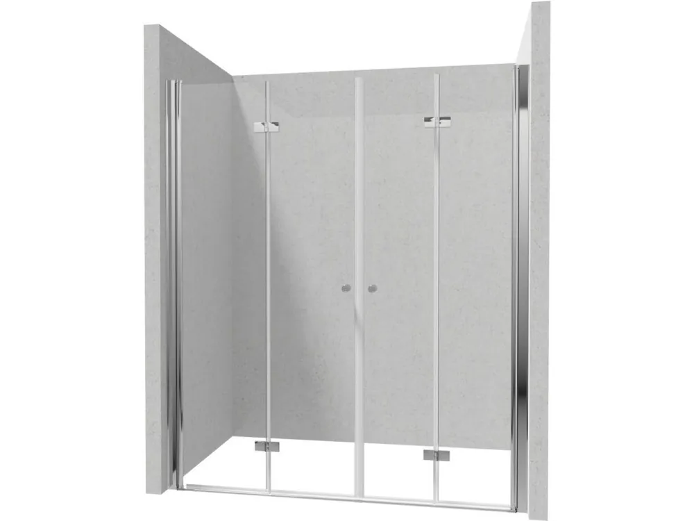Doprava Zdarma DEANTE/S - Sprchové dveře dvojité skládací 100x100 KTSX043P+KTSX043P KERRIA/0016