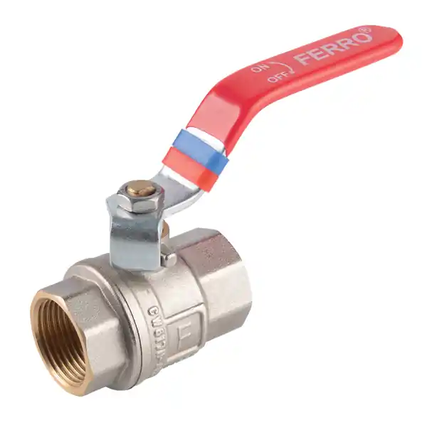 Novaservis Kulový plnoprůtočný kohout, 30bar, páka MM, F-Power Horká Nabídka