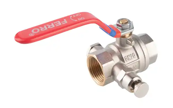 Novaservis Kulový plnoprůtočný kohout s vypouštěním, 16bar, páka MM, F-Power Vrácení Zdarma