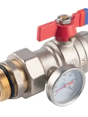 Novaservis Kulový kohout s teploměrem, F-Power, motýlek ŠM 1" Nakupujte Hned