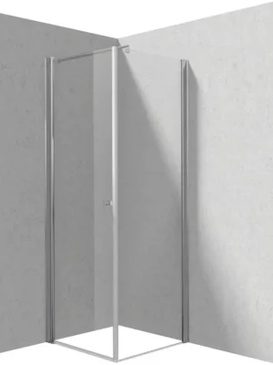 Značkový DEANTE/S - Sprchový kout pevná stěna 120, křídlové dveře 80 KTSW042P+KTS_032P KERRIA/0374