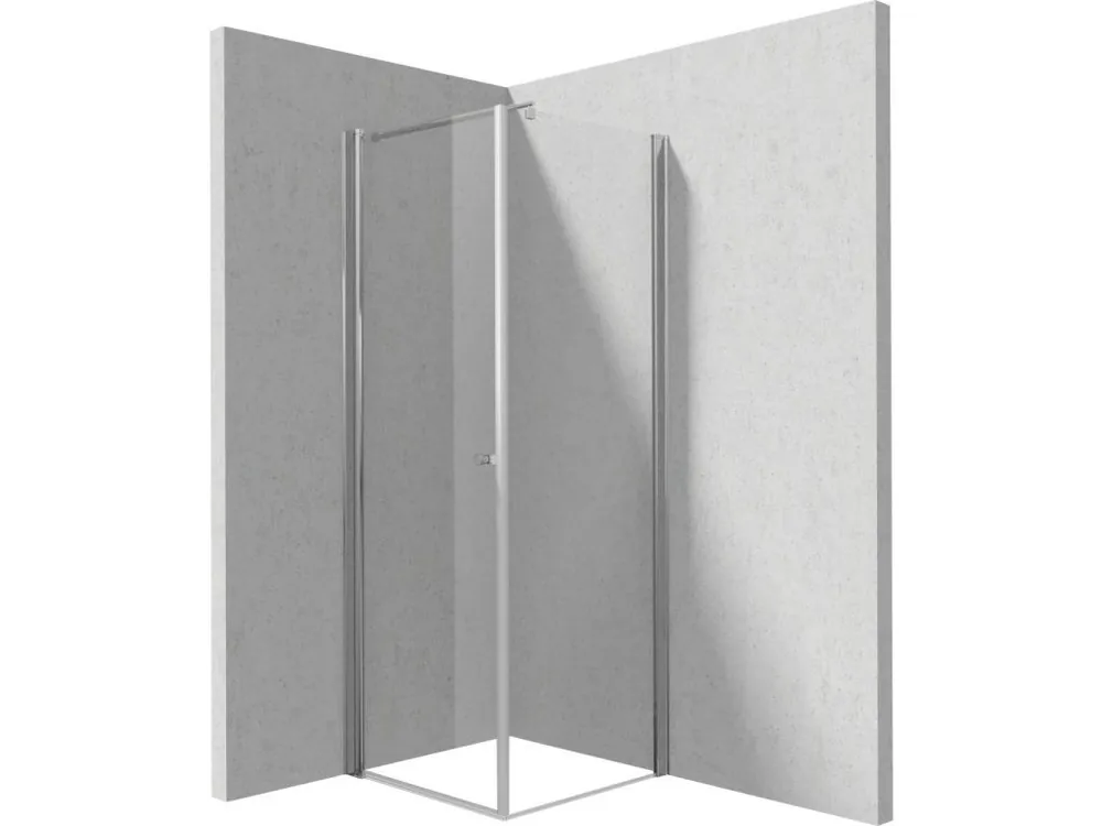 Značkový DEANTE/S - Sprchový kout pevná stěna 120, křídlové dveře 80 KTSW042P+KTS_032P KERRIA/0374