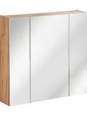 Autentický Zrcadlová skříňka 80 cm Comad Capri Oak 843 2D, dub - VÝPRODEJ 2ks