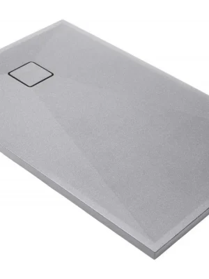 Dokud Zásoby Vydrží DEANTE - Correo kovově šedá Granitová sprchová vanička, obdélníková, 90x70 cm KQR_S71B