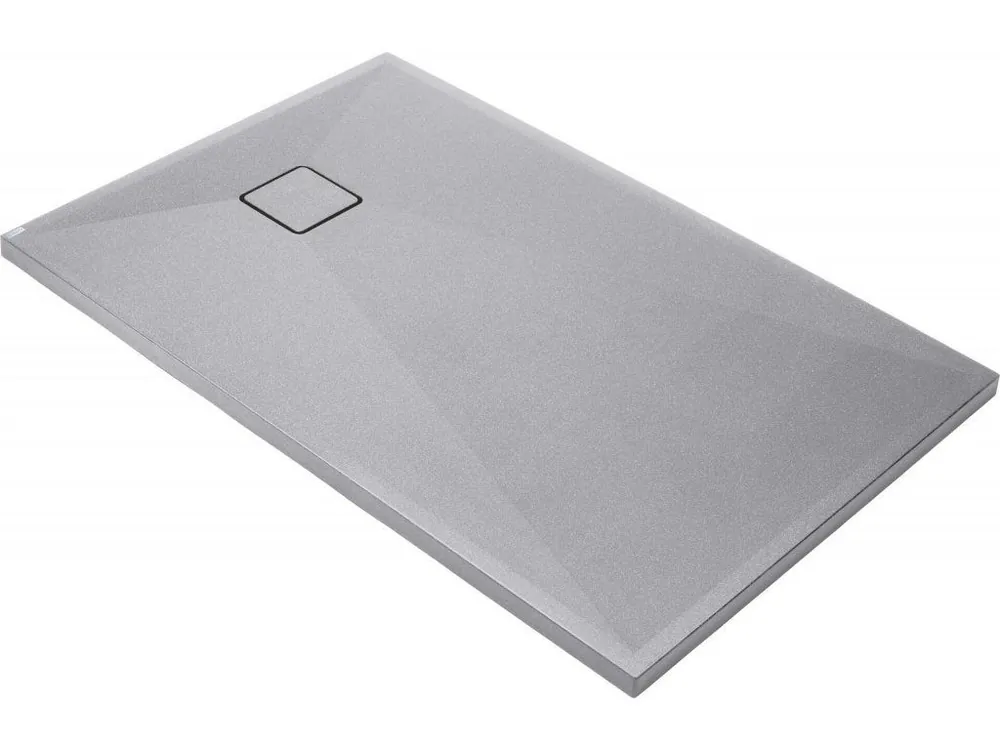 DEANTE - Correo kovově šedá Granitová sprchová vanička, obdélníková, 120x70 cm KQR_S73B Nová Kolekce