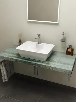 Značkový Sapho AVICE deska 100x50cm, aquamarine AV106