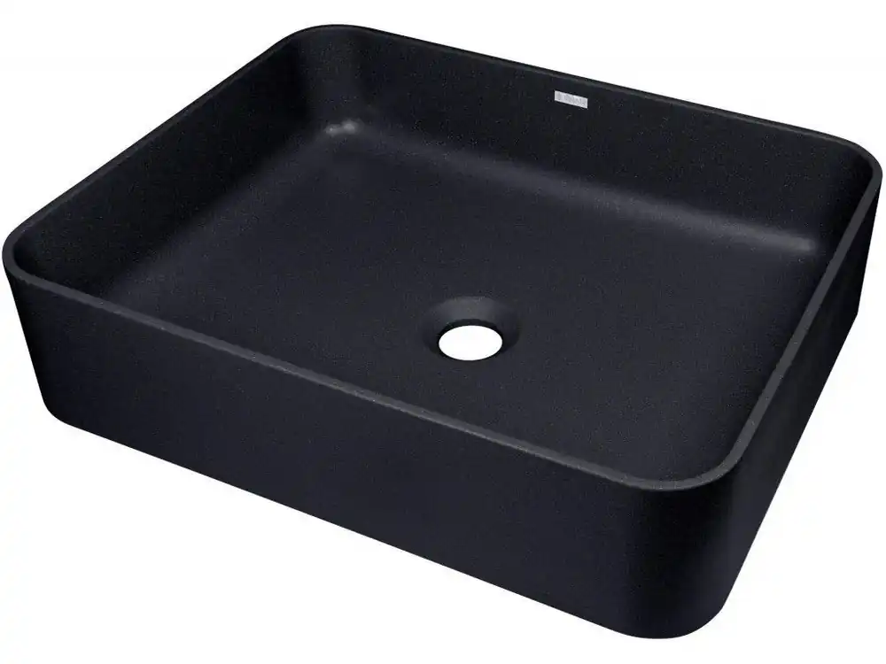 Značkový DEANTE - Temisto nero Granite umyvadlo na desku CQT_NU5S