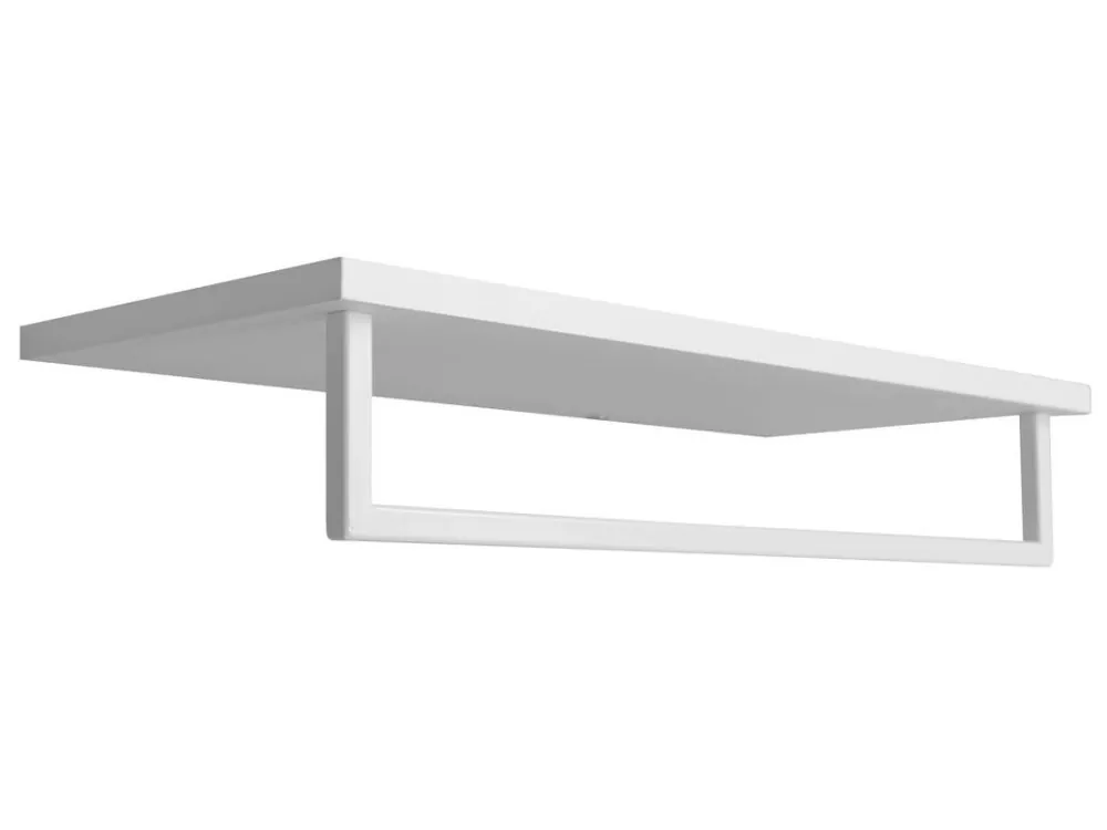 Tovární Cena SKA polička na ručníky s hrazdou 600x250mm, bílá mat - koupelny-sanita.cz