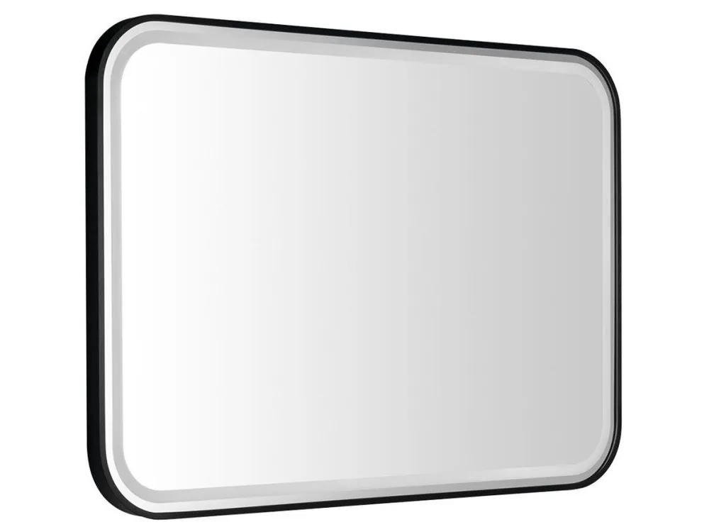 CETIS zrcadlo s LED osvětlením 100x70cm, černá mat Nejprodávanější