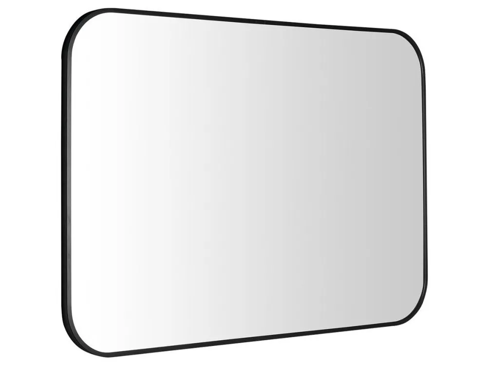 AROWANA zrcadlo v rámu 100x70cm, černá mat Levný