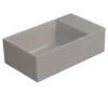 GSI KUBE X keramické umývátko 40x23cm, bez otvoru, pravé/levé, tortora mat 9484005 Akční Nabídka