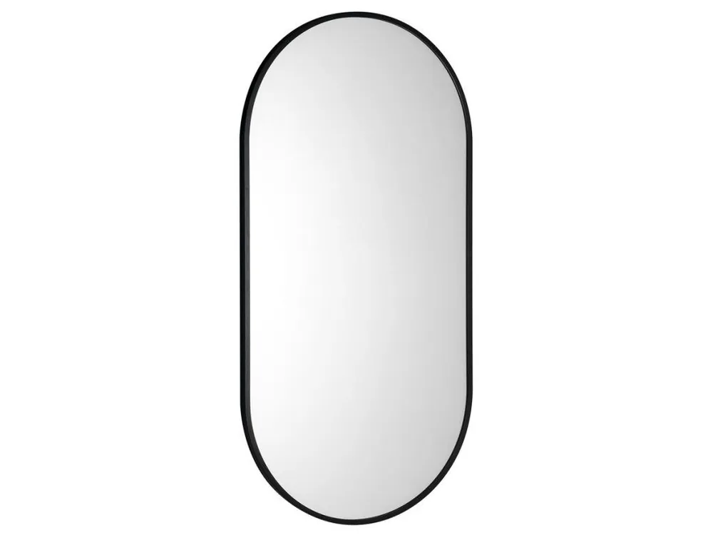 AROWANA oválné zrcadlo v rámu 45x90cm, černá mat Kup Teď