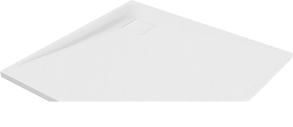 Výprodej Čtvrtkruhová sprchová SMC vanička MEXEN BERT 90x90 cm - bílá, 4KR109090