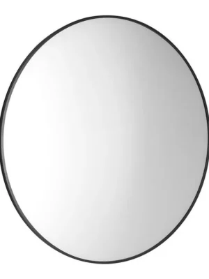 AROWANA kulaté zrcadlo v rámu o 90cm, černá mat Zlevněný