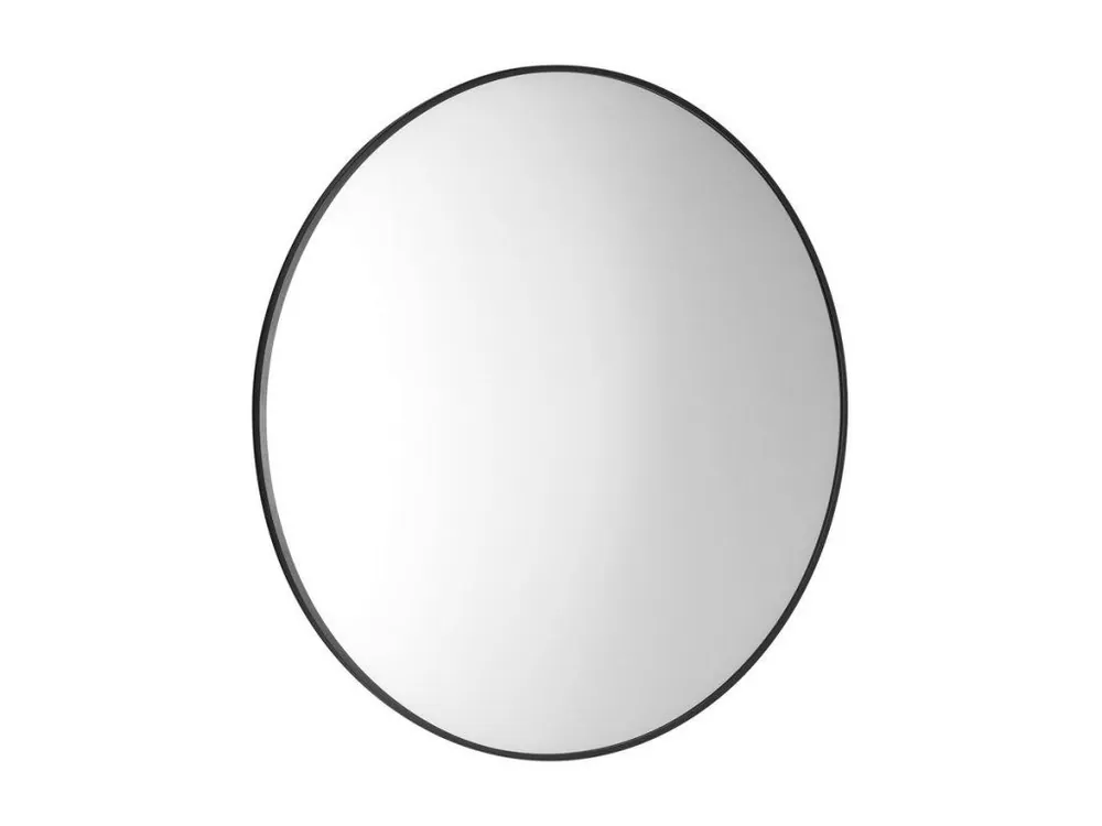 AROWANA kulaté zrcadlo v rámu o 80cm, černá mat Jen Po Omezenou Doba