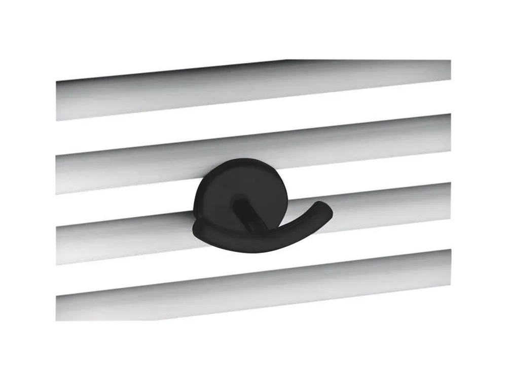 Autentický Dvojháček pro rovná a oblá otopná tělesa, černá mat