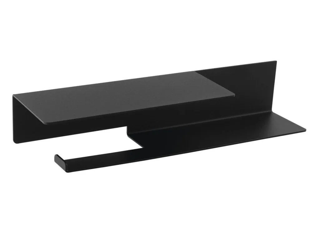 Držák toaletního papíru s poličkou š.35cm, černá mat - koupelny-sanita.cz Ihned K Objednání