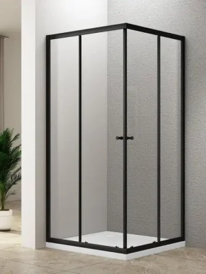 AGGA BLACK čtvercová sprchová zástěna 800x800mm, čiré sklo Tovární Cena