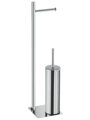 Hit Sezóny TRILLY stojan s držákem na toaletní papír a WC štětkou, hranatý, chrom - koupelny-sanita.cz