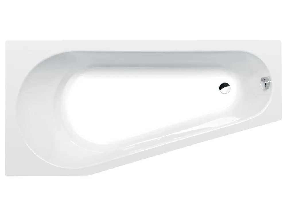 Vysoce Kvalitní PROJEKTA L asymetrická vana 160x80x44cm, bílá
