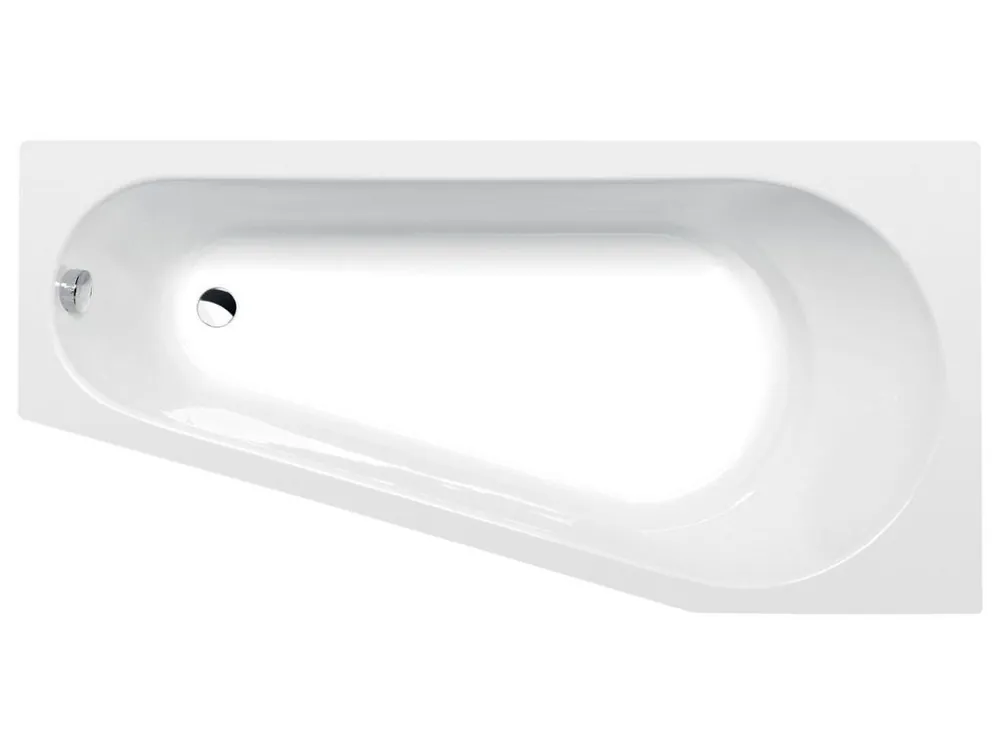 PROJEKTA R asymetrická vana 160x80x44cm, bílá Dokud Zásoby Vydrží