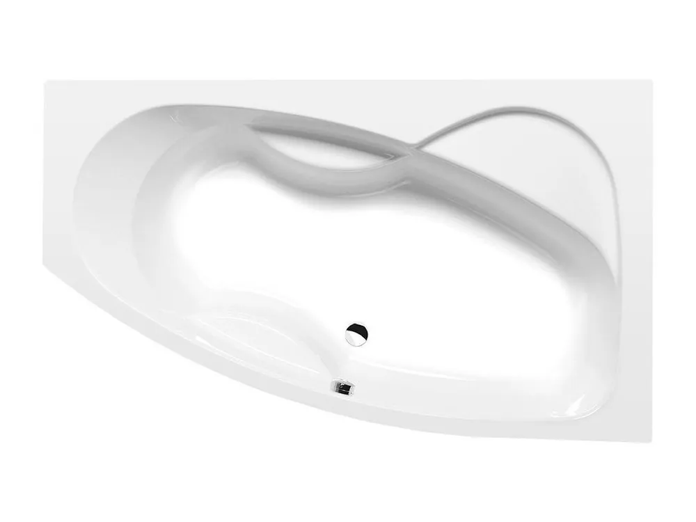 MAMBA R asymetrická vana 160x95x44cm, bílá Nejlepší Volba