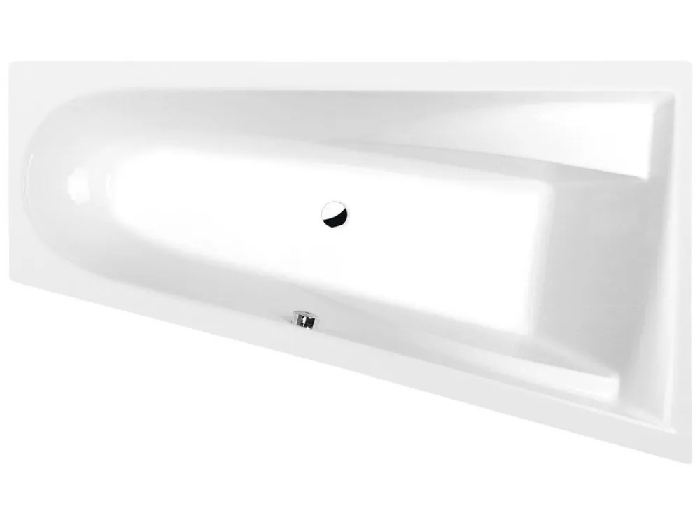 Autentický CHIQUITA R asymetrická vana 170x100x45cm, bílá