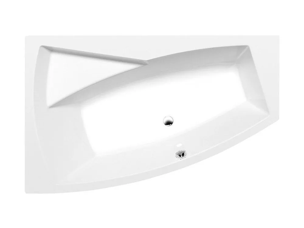 EVIA L asymetrická vana 170x100x47cm, bílá Autentický