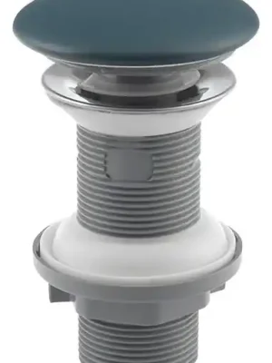 Značkový Isvea Umyvadlová výpust 5/4“, click-clack, keramická zátka, tl.20-70mm, zelená petrol - 38TP0181I