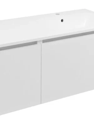 Vrácení Zdarma LOREA skříňka s umyvadlem 101x46x51,5cm (30+70cm), pravá, bílá mat