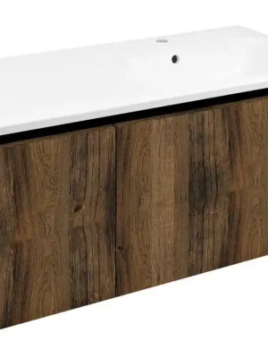 LOREA skříňka s umyvadlem 101x46x51,5cm (30+70cm), pravá, dub collingwood/černá mat Kup Teď