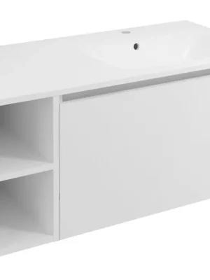 Cenová Bomba LOREA skříňka s umyvadlem 101x46x51,5cm (20+80cm), pravá, bílá mat