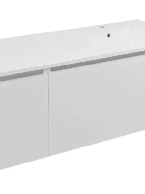 LOREA skříňka s umyvadlem 121x46x51,5cm (30+90cm), pravá, bílá mat Doprava Zdarma