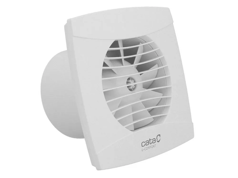 Finální Výprodej UC-12 TH koupelnový ventilátor axiální s automatem, 12W, potrubí 120mm, bílá