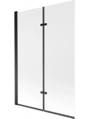 Nejprodávanější MEXEN - Castor vanová zástěna 2-křídlo 120 x 150, dekor, černá 892-120-002-70-30