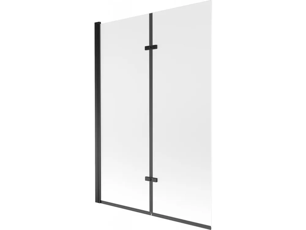 Nejprodávanější MEXEN - Castor vanová zástěna 2-křídlo 120 x 150, dekor, černá 892-120-002-70-30