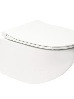 Značkový Wc závěsné bez oplachového kruhu SAT Infinitio včetně prkénka SATINF011RREXP