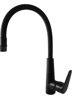 Značkový Stojánková dřezová baterie s flexibilním ramenem Rav Slezák Amur, černá matná - AM719.0/10CMAT