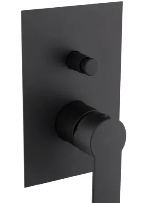 Značkový Podomítková baterie s přepínačem SAT B-Way, černá matná